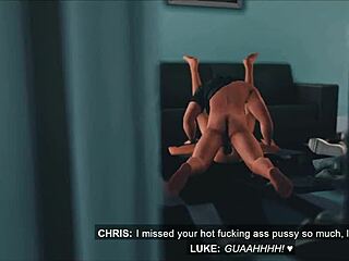 Cartoon sims explore their deepthroating and swallowing fantasies