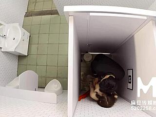 Asian Modelmedia's Best Porn Video Featuring Linxiang in the Toilet