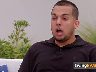 Swingers, Bathing, Sucking, Blowjob, Shower, Group, Monster cock