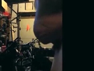 Blonde amateur gets pounded in the garage