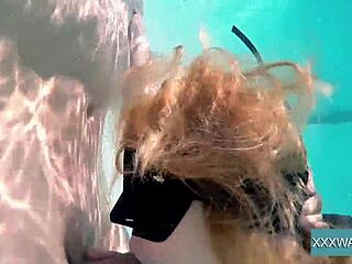Underwater sex with Jason and Marcie: a hot oral scene