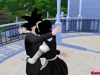 El jefe de las MILF asiáticas, Goku, acosa sexualmente a su esposo en el episodio 52 de Dragon Ball Porn