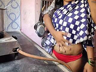 Indian maid gets a taste of her brother-in-law's hard sex skills