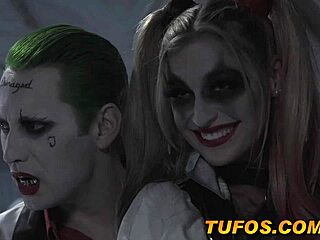 Harley Quinn neemt het op tegen Batman en de Joker om te beslissen aan welke kant ze staat