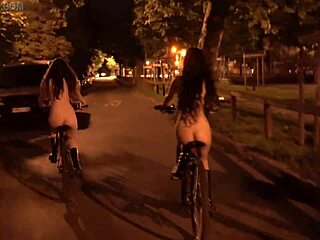 Public nudity: Naked bike ride in the streets of the city - dollscult
