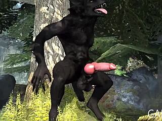 Monster Porn w 3D: Kompilacja Shemale