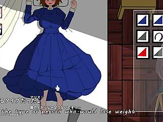 Animated crossdressing game: Alice and the curse chest get undressed