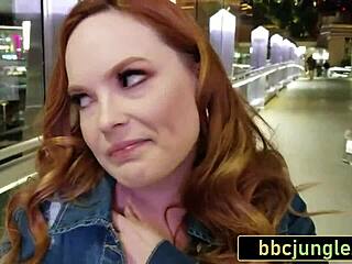 Fat and chubby redhead milf gets pounded by a big black cock in Las Vegas