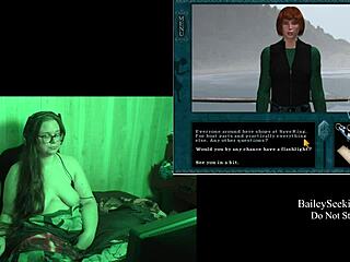 एक श्यामला गेमर गर्ल को डिसेप्शन आइलैंड फेटिश वीडियो में नग्न और खेलते हुए देखें