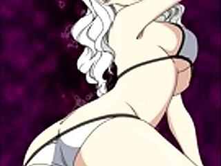 Anime character Mirajane's hairy tail gets worshipped