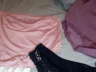 I drench my girlfriend's lingerie in my own cum