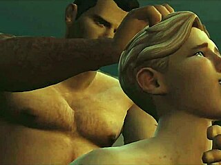Straight Sims 4 karakteri, genç adamla gay seks yapıyor