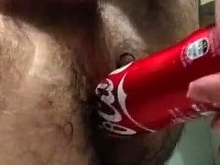 Soloboy enjoys anal play with a bottle